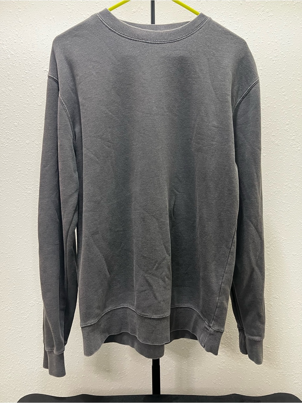 Men's Washed Charcoal Crewneck Sweatshirt